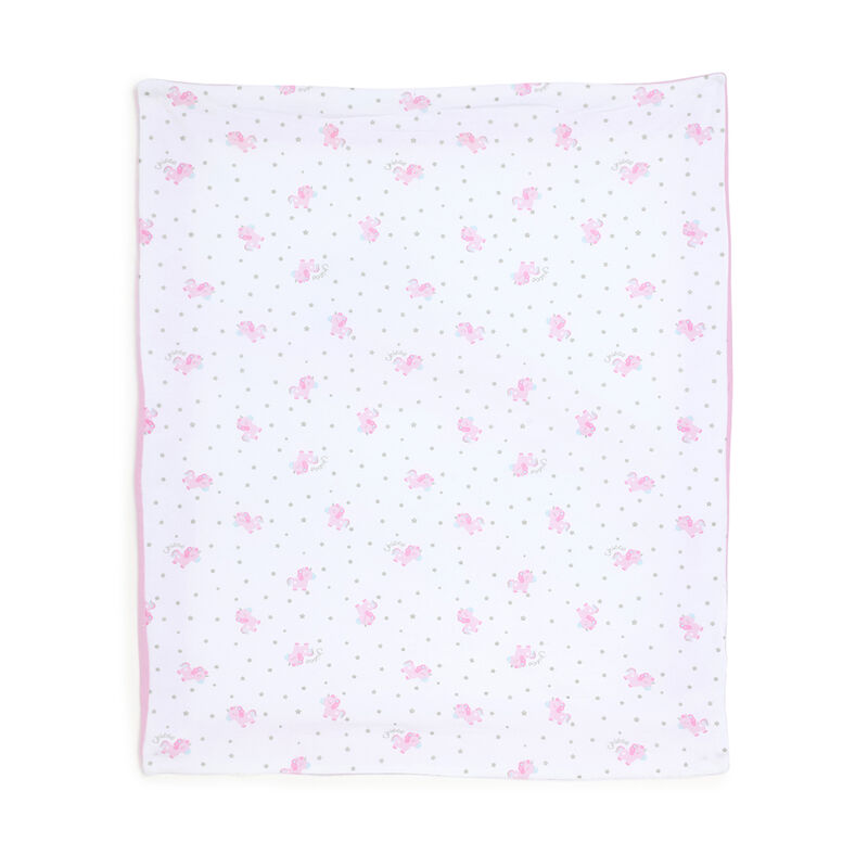 Girls White Applique Blanket image number 1